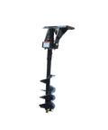 Six Inch Radius Beefy Torque Auger Drill Bit Drive for Mini Skid Steer Attachments Twenty Two Inch Working Depth shown vertically