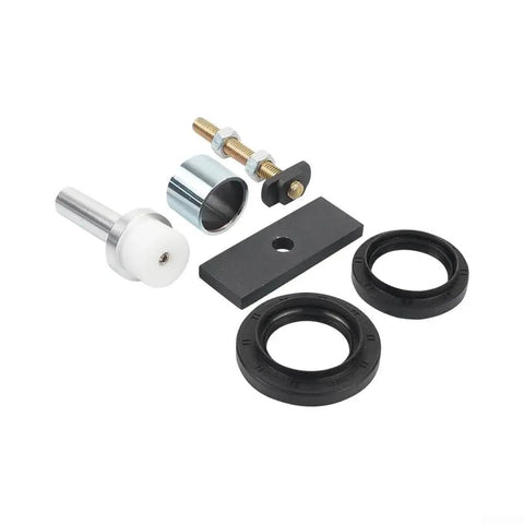Straight Shooter 8 Inch Clamshell Axle Bearing Puller Tool Kit for Toyota 4runner Tacoma FJ Cruiser Rear Diff Housing Handle Cv Axles Easy Installation Save Time and Money Today with No Damage To Parts, bearing puller kit parts on white background