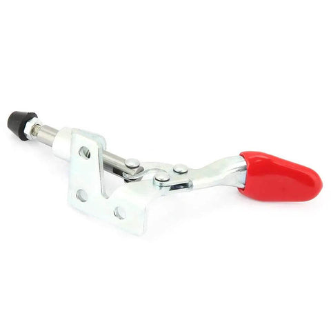 Two Pack Iron Galvanized Push Pull Vertical Toggle Clamps For Welding Jigging Sheet Metal And Circuit Boards Holding