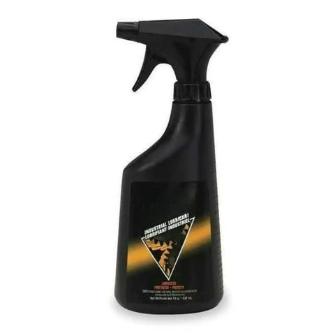 Black spray bottle of industrial lubricant, not Tri-Flow PTFE Industrial Lubricant 12 Oz Aerosol Can.