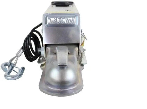 Heavy Duty Surge Brake Actuator For Hydraulic Drum Brakes 7500 Lbs Capacity front view with tough zinc finish and wiring.