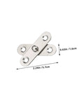 360 Degree Rotatable Hidden Door Pivot Hinges Set in Stainless Steel for Secret Doors and Hidden Installations