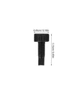 Doorbell Replacement Screws Repair Kit Black Alloy 80 Pieces For Video Doorbells Anti Slip Security Mounting Fasteners Durable Doorbell Hardware For Quick Fixes Spare Screws Set For Front Doorbell Cameras And Home Installations, 1.15cm screw