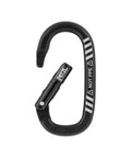 Mino Accessory Carabiner For Gear Organization And Tool Management On Harnesses, ergonomic black design with Keylock nose