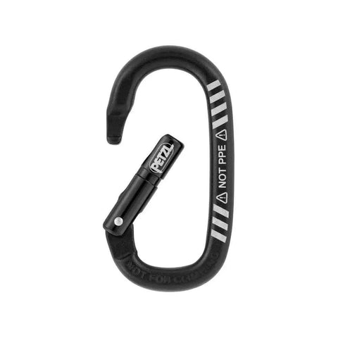 Mino Accessory Carabiner For Gear Organization And Tool Management On Harnesses, ergonomic black design with Keylock nose