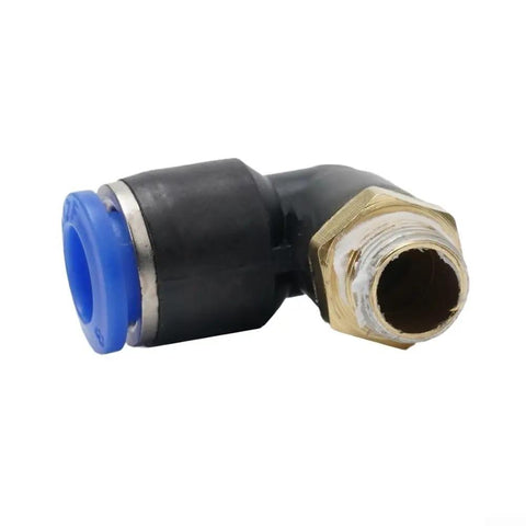 1/8 Inch L Fitting Connector Tube For 8mm OD Tire Changer Machines Pro Grade High Pressure Quick Connect Heavy Duty Steel Easy Install