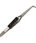 Premium Auto Closing Crosses Soldering Tweezer Clip With Insulated Welding Clamp For Jewelry Crafting Featuring Straight Elbow Tip Design