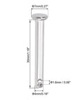 Hella Tough 304 Stainless Steel Clevis Pins 4Mm X 30Mm Flat Head Single Hole hardware shown with dimensions for precise installation.