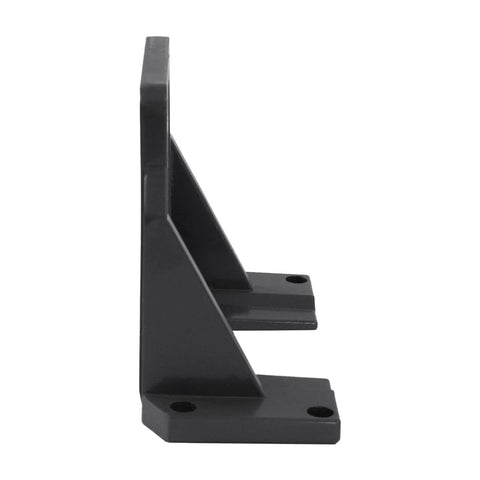Motor mounting bracket for 180W-370W AC gear reducer, aluminum alloy, 4-hole base (side view)