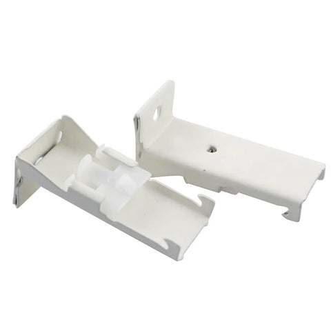 Adjustable Curtain Track Side Mounted Fixing Buckle Kit, 10 Pack, Metal Ceiling Clips 22x20x52mm, Smooth Burr Free Surface With Spring Snap, Works With Flexible Rails For Bedroom, Shower Enclosure, Office, white metal side mount clips