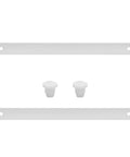 Plastic Drawer Slides Replacement Set White Bottom Mount Rails For Cabinets And Furniture, Heavy Duty Drawer Tracks With Plastic Guides
