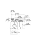 Built Like A Tank Heavy Duty Full Surface Door Hinge With Dark Bronze Anodized Finish Supporting Up To 600 Pounds Smooth Swing Straight Pin Commercial Hardware dimensions diagram