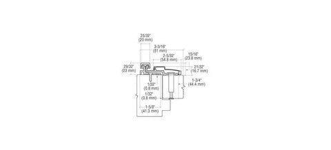 Built Like A Tank Heavy Duty Full Surface Door Hinge With Dark Bronze Anodized Finish Supporting Up To 600 Pounds Smooth Swing Straight Pin Commercial Hardware dimensions diagram