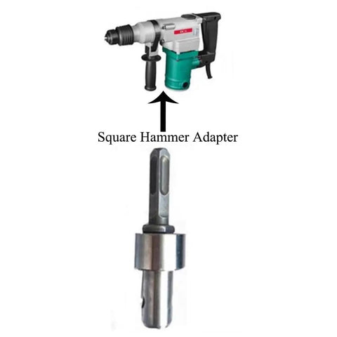 Auger Power Hammer Adapter For Garden And Earth Augers Heavy Duty 45 Steel Hammer Drill Bit Attachment Fits Impact Drivers Style B
