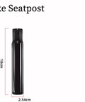 Steel Bicycle Seat Post 25.4mm Diameter 180mm Length Black Kids Bike Seat Post Durable Rust Resistant Waterproof Easy Installation For Child And Teen Rides