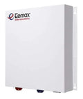 Commercial Grade Electric Tankless Water Heater 27000 Watt 240 Volt in sleek white design for instant endless hot water supply.