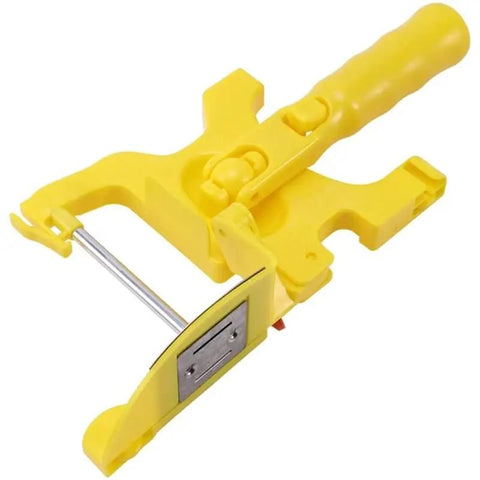Professional 7 Piece Paint Edger Roller Tool Kit For Immaculate Wall And Ceiling Lines Blazing Fast Tape Free Coating tool in yellow plastic design.