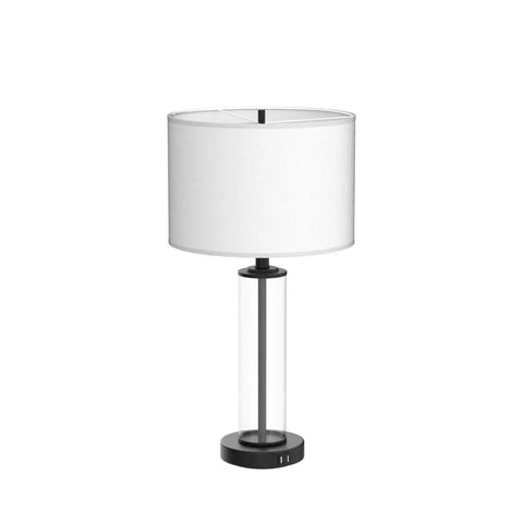 Touch Control Bedside Lamps With 2 USB Ports 3 Way Dimmable LED Table Lamps Set Of 2 For Living Room Or Nightstand White Shade