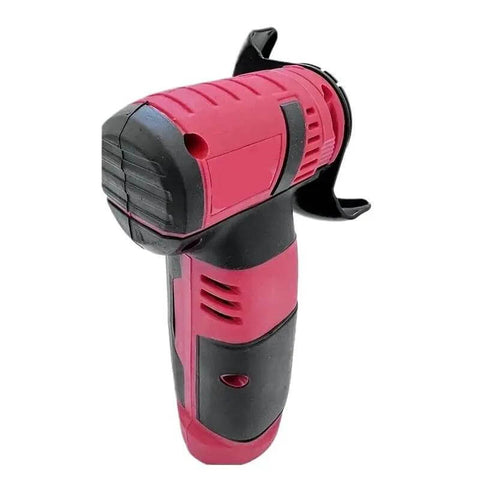 Heavy Hitter 12V Brushless Micro Angle Grinder Kit Includes Three Batteries And Premium Diamond Wheels Cordless Power Tool size red black