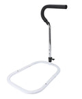 Versatile Bedside Assist Handle With Adjustable Height Bed Rail 3 In 1 Frame, carbon steel base, non-slip handrail shown