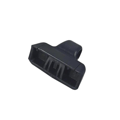 Close-up of a sun shade clip from the Two Piece Rear Sun Shade Hook Clip Set For Honda Pilot 2016 2022 And Passport 2019 2021.