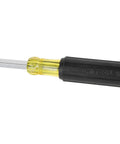 Pro Grade Heavy Duty Flathead Screwdriver With Three Eighths Inch Keystone Tip For Wrench Assisted Turning, Klein Tools handle view