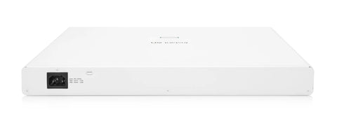 Back view of 48-Port PoE Smart-Managed Layer 2+ Gigabit Switch With 2x 10GBaseT and 2x SFP Plus, beefy 600W PoE Budget, Stackable Up To Four Units