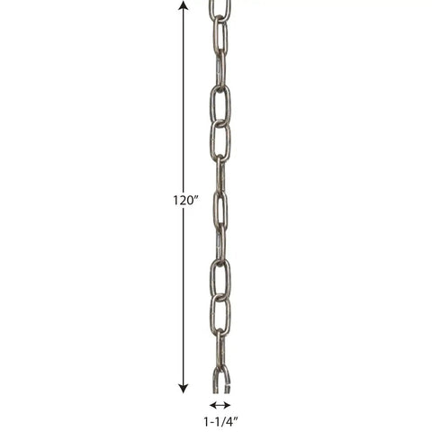 10 Foot 6 Gauge Forged Bronze Lighting Chain For Pendant Mounts And Chandeliers, durable link chain with measurements