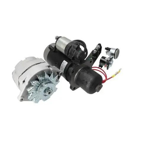 Straight Up 24V To 12V Electrical Conversion Kit For John Deere 3010 3020 4010 4020 Tractors Packed With A Beefy 63 Amp One Wire Alternator Starter Solenoid Combo And Voltage Gauge For A Hassle Free Upgrade.