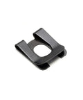 Top Tier 10 To 160 Pcs Manganese Steel U Shape Clips With Elastic Loosening Clamps For Shaft Hardware And Heavy Duty Washers In Black, close-up view.