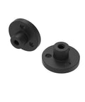 Two black flange nuts for 3.5mm Lead Screw In 304 Stainless Steel, 100mm Length, Right Hand Thread, 1.2192mm Pitch And Lead