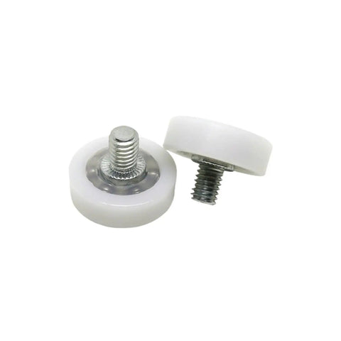 10 Pack POM Drawer Wheels DR22C6L8 22mm Sliding Plastic Drawer Rollers with white bearings