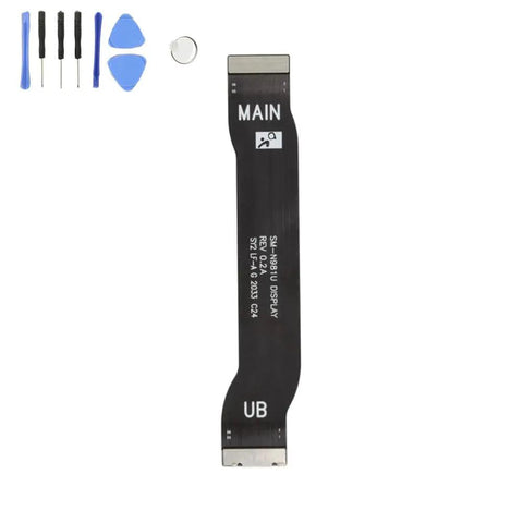 Note 20 5G Flex Cable Connector Repair Kit With Tool Durable Copper Wire Excellent Bend Resistance Stable Signal Easy DIY Replacement For Galaxy Note 20 N980 N981 Reduces Cable Cracking Ready To Install.