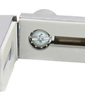Chrome No Drill Showcase Lock For Glass Doors Keyed Alike Just Peel And Stick Easy Install Swing Door Security Lock Durable