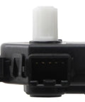Left Driver Side HVAC Blend Door Actuator For 2015 To 2019 Kia Soul And Soul Electric side view showing connector and design.