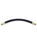 Heavy Duty Rubber Air Compressor Hose 3 8 Inch Core With Solid Brass Fittings, flexible and durable for pneumatic tasks.