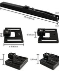 Hole-Free Barn Door Soft Close Mechanism, Upgraded Sliding Door Hardware With Spring Buffer Damper parts layout