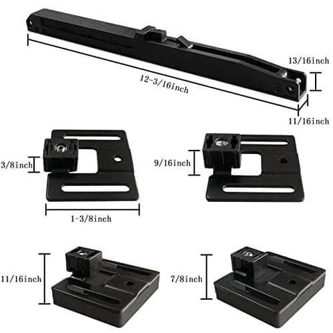 Hole-Free Barn Door Soft Close Mechanism, Upgraded Sliding Door Hardware With Spring Buffer Damper parts layout
