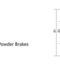 Powder Brake FZ50K3 For CNC Machines And Printing Presses With High Frequency Operation Easy Install Superior Heat Dissipation Diagram