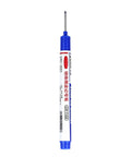 Rock Solid Permanent Markers Waterproof Oil Based Writing Marker, blue color, 132 mm, ideal for labeling and outdoor signage.
