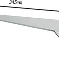 Hella Sturdy Wall Mount Shelf Brackets, Heavy Duty Corner Supports, Foldable L Shape Braces, 345mm x 165mm in size.