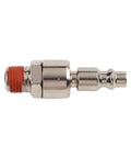 Rotary Union Air Connector For Pneumatic Systems With One Quarter NPT Adapter Nickel Plated Iron 55mm Length built tough, shown in profile