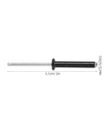 Side view of a 50 Pack Black Aluminum Pop Rivets M4x25 Flange Blind Rivets Kit For Metal Fastening And Hardware Applications