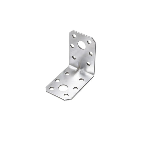 Heavy Duty Galvanized Iron L Shaped Corner Brackets For Shelves And Structural Use Built To Last Rust Resistant with 90 Degree Design