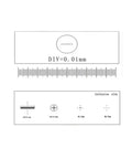 Four Scale Microscope Stage Micrometer Slide With Optical Glass Reticle For Dialed In Calibration And Precise Measurement In Biological Stereo Microscopy And Video Imaging, 0.01mm scale