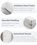 Tough As Nails Heavy Duty Drywall Access Hatch With Lock Smooth Secure Inspection Panel Built To Last For Attic Garage Kitchen Vent Cover Quick Install Over Pipes And HVAC, featuring stainless steel frame, rounded welding, and galvanized panels.