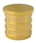 3/4 Inch PEX Barb Plug End Cap Brass Crimp Fittings Pack Of 10 For Water, Heating, Oil And Gas Lines, Lead Free Brass