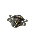Kickass Solid Four Pack Retro Zinc Alloy Hasp Latches In Vintage Bronze Tone for jewelry and antique furniture, 49x38mm.
