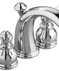 Hampton Two Handle Porcelain Lever Minispread Faucet With Speed Connect Pop Up Drain With Chrome Finish Drip Free Ceramic Disc Valving Durable Lifetime Finish