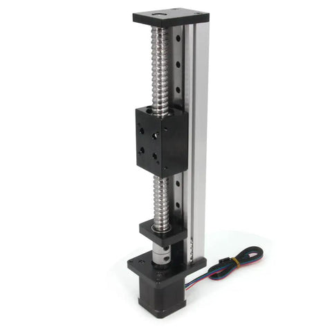 150mm Travel Linear Rail Guide Kit With SFU1605 Ballscrew Square Rails And Nema 17 Stepper Motor for CNC Router vertical view